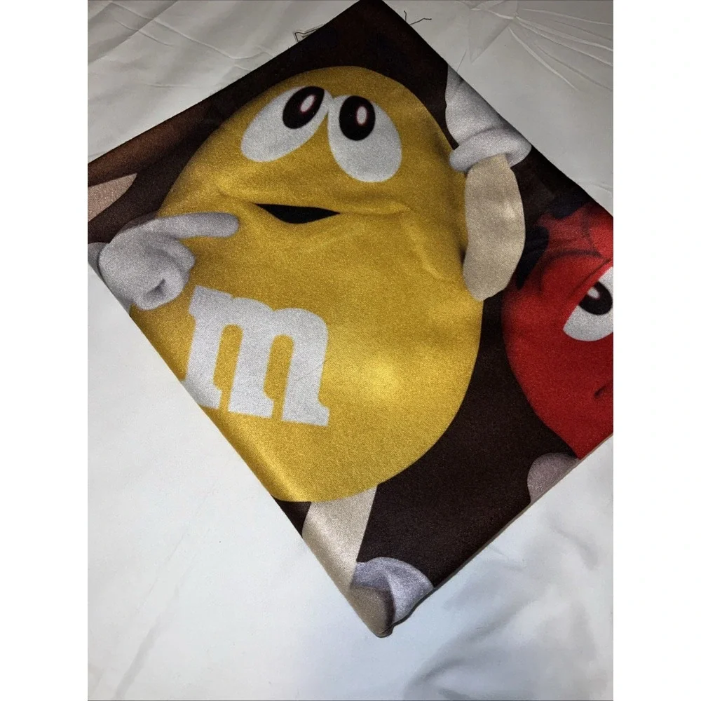 M&Ms Fleece Lightweight‎ Throw Blanket Mars Chocolate Candy Characters 60